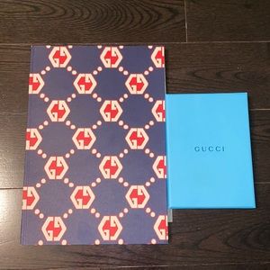Authentic Rare Gucci Pins and Notebook